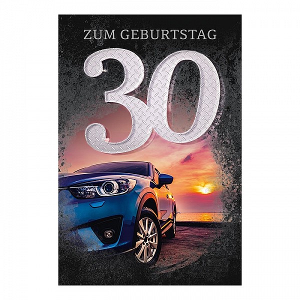 Grußkarte 30 Jahre Geburtstag